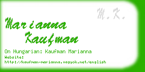 marianna kaufman business card